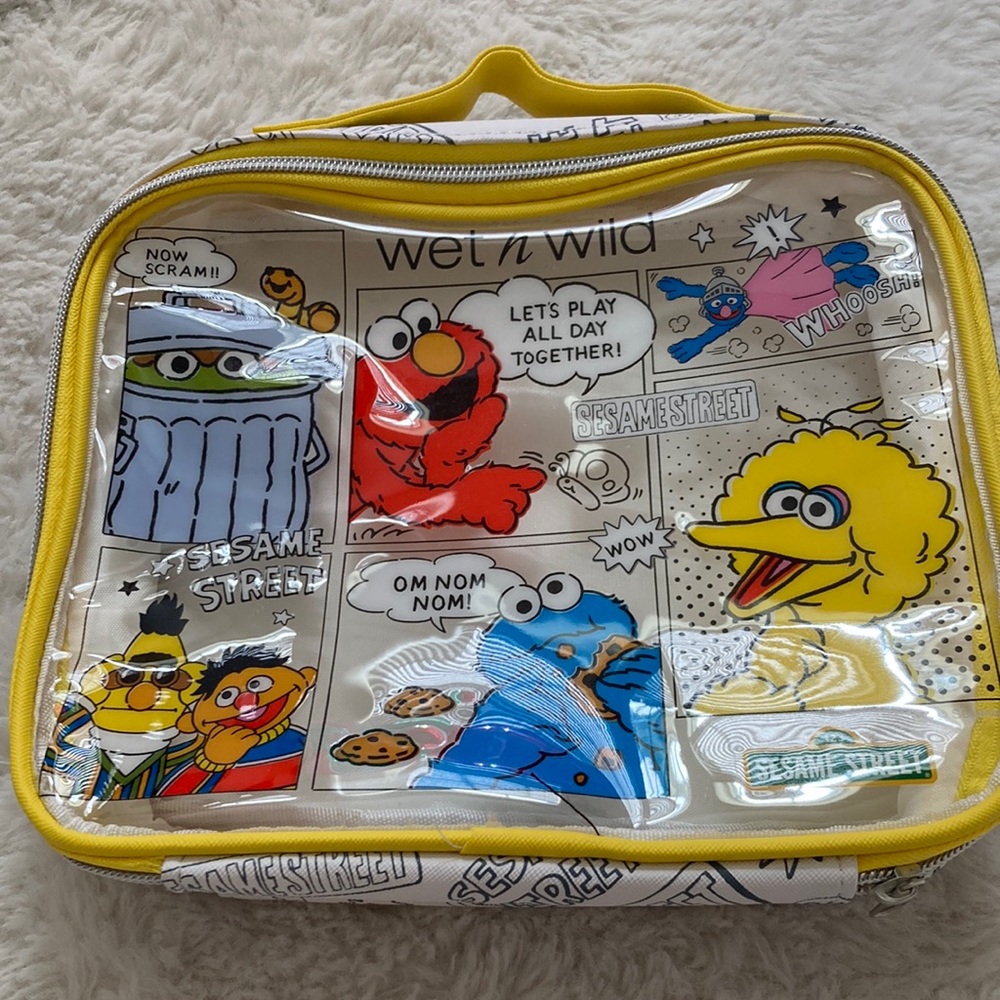 sesame street makeup bag